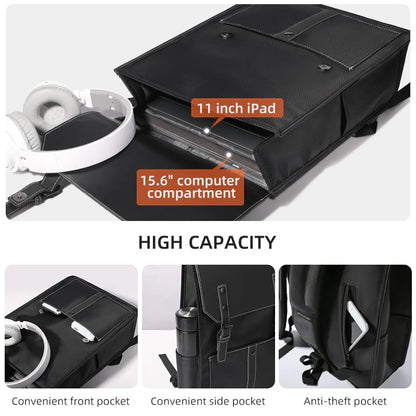 Heroic Knight Fashion Men's Laptop Backpack High Capacity Waterproof  College Bag Student Anti-Theft Backpack USB Charging Bags