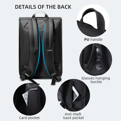 Heroic Knight Fashion Men's Laptop Backpack High Capacity Waterproof  College Bag Student Anti-Theft Backpack USB Charging Bags