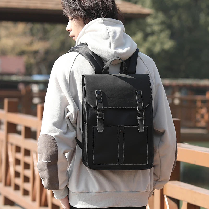 Heroic Knight Fashion Men's Laptop Backpack High Capacity Waterproof  College Bag Student Anti-Theft Backpack USB Charging Bags