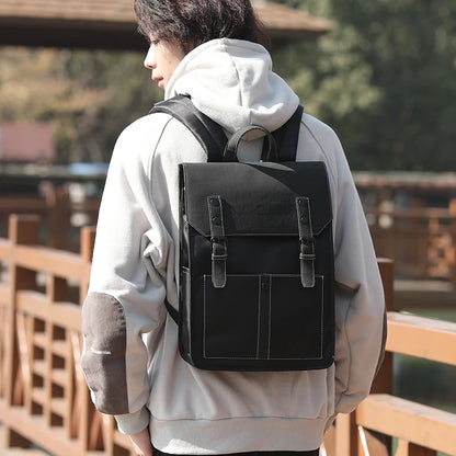 Heroic Knight Fashion Men's Laptop Backpack High Capacity Waterproof  College Bag Student Anti-Theft Backpack USB Charging Bags