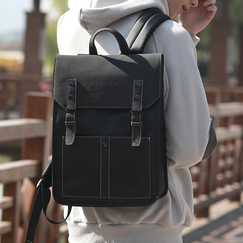Heroic Knight Fashion Men's Laptop Backpack High Capacity Waterproof  College Bag Student Anti-Theft Backpack USB Charging Bags