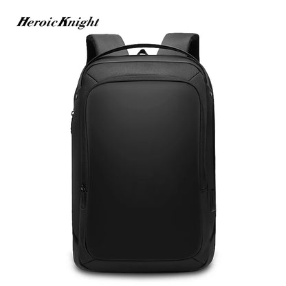Heroic Knight Men Business Backpack 15.6 inch Laptop Bag Anti Theft Travel Waterproof USB Charging School Leisure Backpack