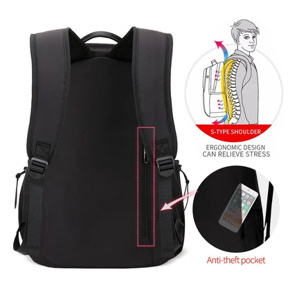 Heroic Knight Men Fashion Backpack 15.6inch Laptop Backpack Men Waterproof Travel Outdoor Backpack School Teenage Mochila Bag