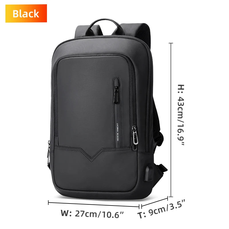 Heroic Knight Men Multifunctional Backpack Waterproof Laptop Backpack Men Business Laptop Bag Travel College Bag for Office Work