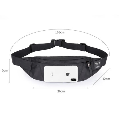 Heroic Knight Men Waist Bag Money Belt Bag Men Purse Teenager's Travel Wallet Belt Male Fanny Pack Cigarette Cose For Phone