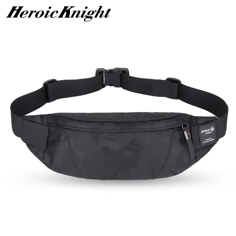 Heroic Knight Men Waist Bag Money Belt Bag Men Purse Teenager's Travel Wallet Belt Male Fanny Pack Cigarette Cose For Phone