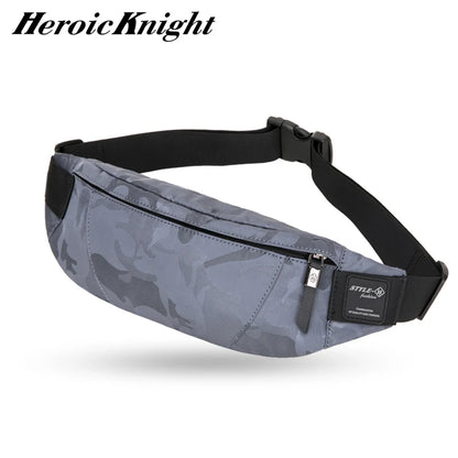 Heroic Knight Men Waist Bag Money Belt Bag Men Purse Teenager's Travel Wallet Belt Male Fanny Pack Cigarette Cose For Phone