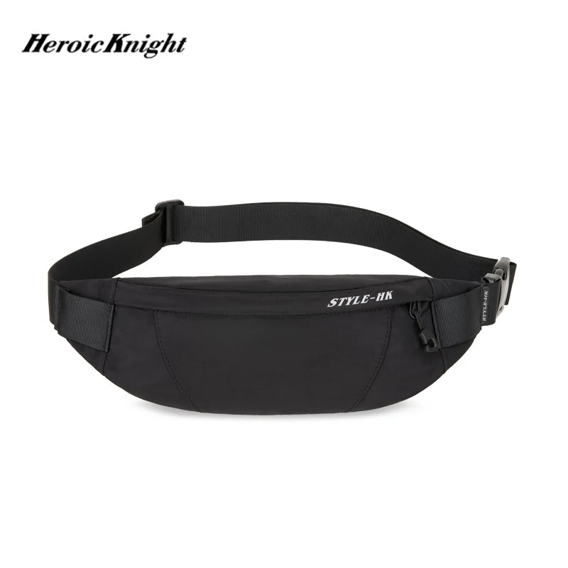 Heroic Knight Men Waist Bag Money Belt Bag Men Purse Teenager's Travel Wallet Belt Male Fanny Pack Cigarette Cose For Phone