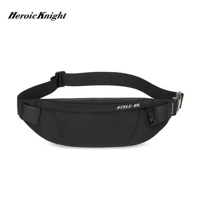 Heroic Knight Men Waist Bag Money Belt Bag Men Purse Teenager's Travel Wallet Belt Male Fanny Pack Cigarette Cose For Phone