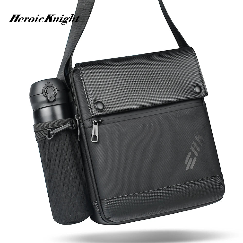 Heroic Knight Men's Bag Luxury Shoulder Strap Handbags Waterproof Crossbody Bag An-ti Theft USB Charging Messenger Bag For Men