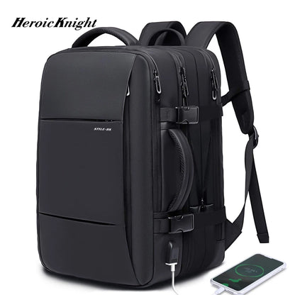 Heroic Knight Men's Casual Travel Backpack Waterproof Mochila Male Large Capacity New Designer An-ti Theft Laptop Male Backpack
