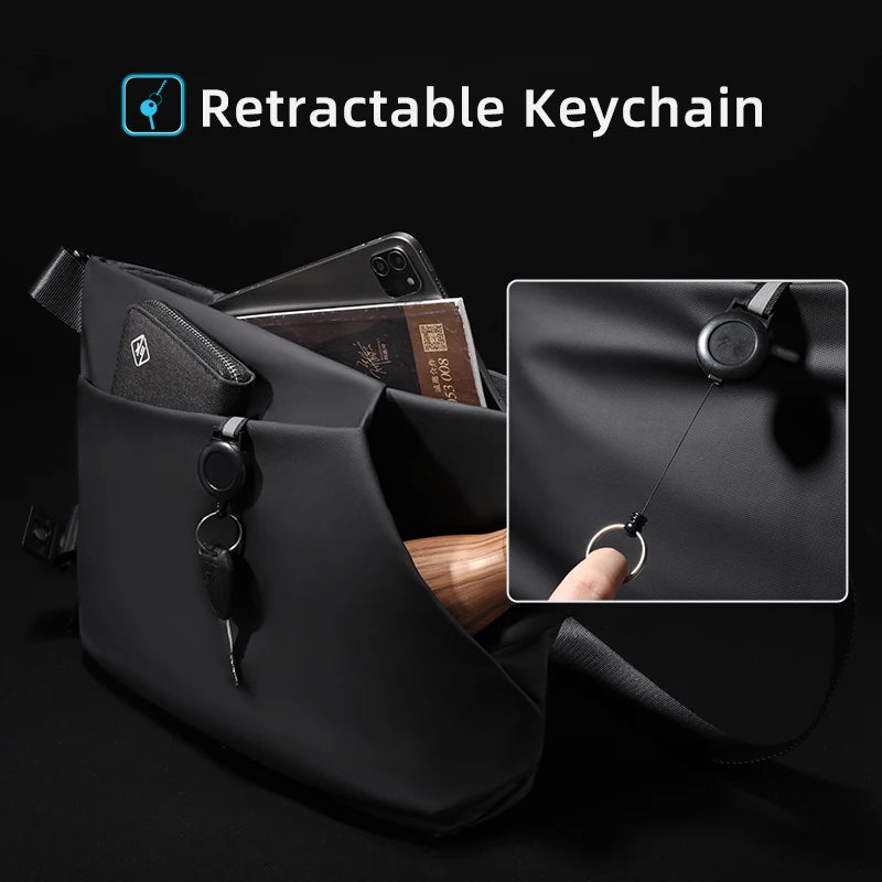 Heroic Knight Men's Shoulder Bag Multifunction Messenger Laptop Bag Waterproof Large Capacity Business Crossbody Travel Handbag