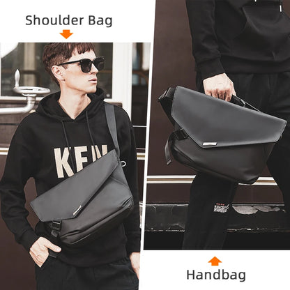 Heroic Knight Men's Shoulder Bag Multifunction Messenger Laptop Bag Waterproof Large Capacity Business Crossbody Travel Handbag