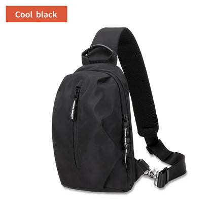 Heroic Knight Multifunction Crossbody Bags Men USB Charging 9.7inchs Pad Chest Pack Short Trip Messengers Chest Bag