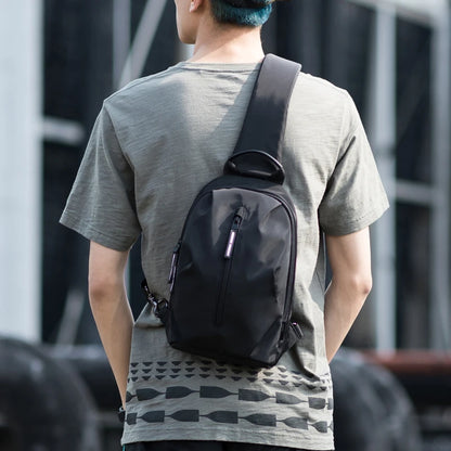 Heroic Knight Multifunction Crossbody Bags Men USB Charging 9.7inchs Pad Chest Pack Short Trip Messengers Chest Bag