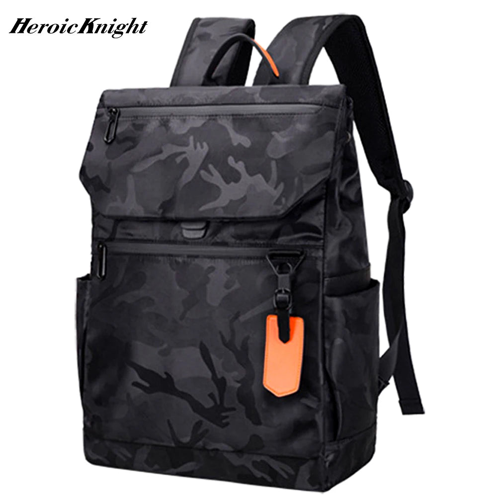 Heroic Knight New Design Men's Waterproof Laptop USB Charge Aestheti Backpacks Travel Camouflage Military Tactical Bags For Male