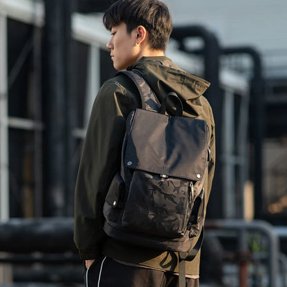 Heroic Knight New Fashion Men Backpack Waterproof Laptop Backpack Large Capacity Backpack USB Charging Outdoor Travel Mochilas