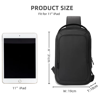 Heroic Knight New Men's Luxury Designer Crossbody Shoulder Bags Waterproof Messeger Classic Side Male USB Charge Anti Theft Bag