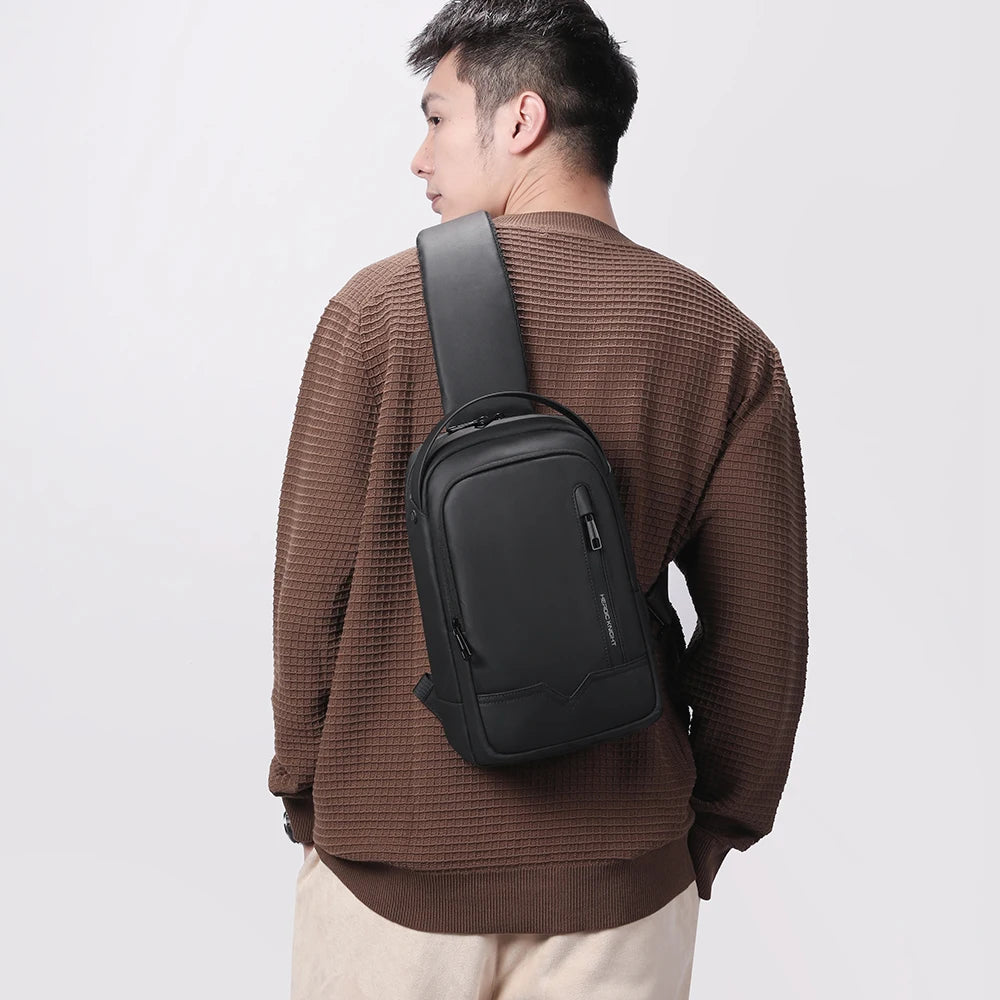 Heroic Knight New Men's Shoulder Bag USB Charge Port Pack Male Waterproof Crossbody Anti-theft Bags Designer Bag Luxury For Men