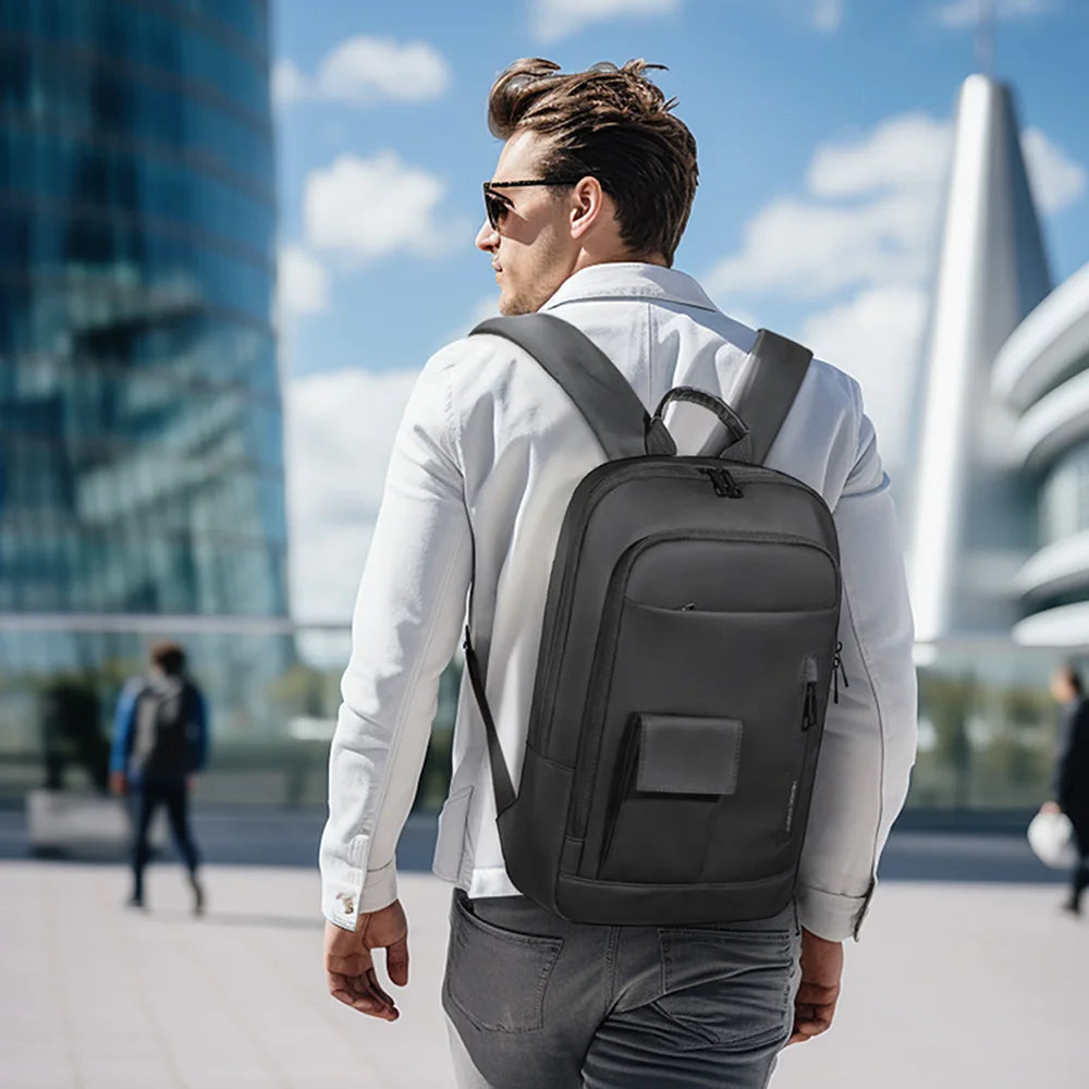 Heroic Knight New Trend Backpack Men Multifunction Work Backpack for 15.6" Laptop Waterproof Slim Business Bag College Bag Male