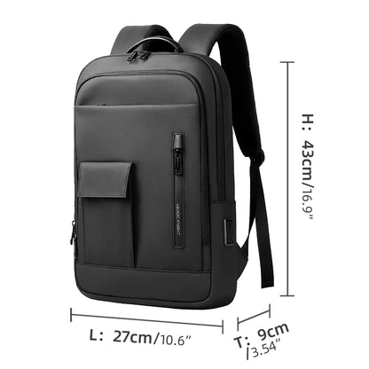 Heroic Knight New Trend Backpack Men Multifunction Work Backpack for 15.6" Laptop Waterproof Slim Business Bag College Bag Male