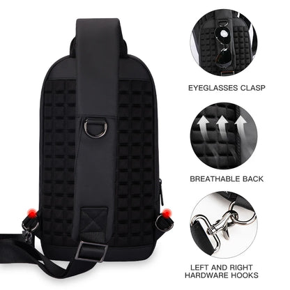 Heroic Knight New Waterproof Crossbody Bag for Men Anti-theft Shoulder Messenger Bags Male Waterproof Short Trip Chest Bag Pack