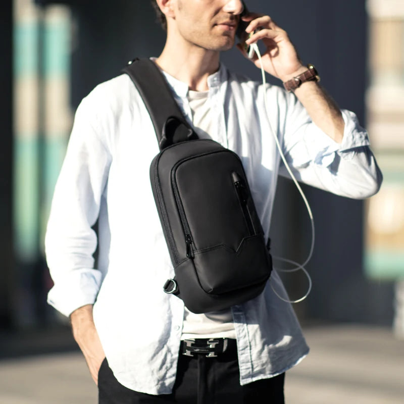 Heroic Knight New Waterproof Crossbody Bag for Men Anti-theft Shoulder Messenger Bags Male Waterproof Short Trip Chest Bag Pack