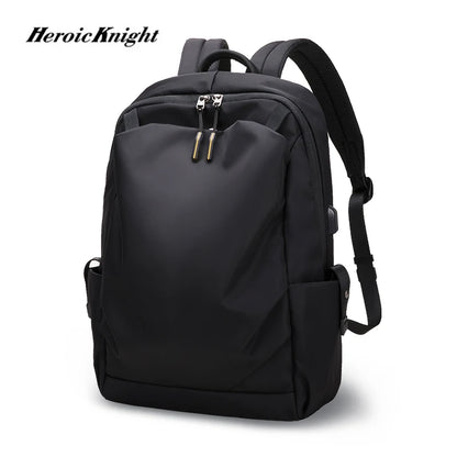 Heroic Knight New Waterproof Men's Backpack School backpack 15.6 Inch Laptop Bag Man USB Charging Travel Bag Korean Backpack