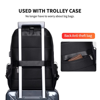 Heroic Knight New Waterproof Men's Backpack School backpack 15.6 Inch Laptop Bag Man USB Charging Travel Bag Korean Backpack