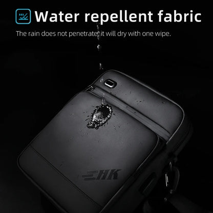 Heroic Knight Sling Crossbody Bag Men for 11" Ipad Waterproof Man Phone Bag Luxury Casual Outdoor Travel Messenger Bags with USB