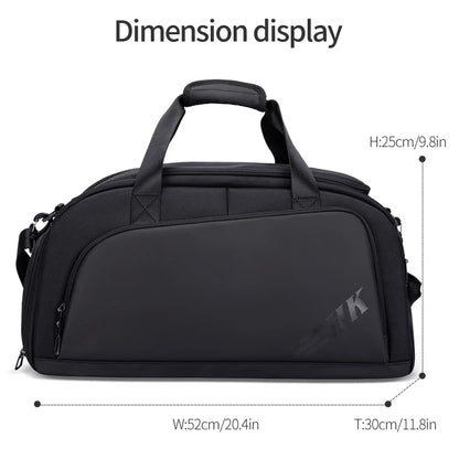 Heroic Knight Sports Bags Men Large Capacity Business Travel Handbag Multi-fuction Men's Backpack  Luggage Storage Shoes Bag
