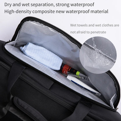 Heroic Knight Sports Bags Men Large Capacity Business Travel Handbag Multi-fuction Men's Backpack  Luggage Storage Shoes Bag
