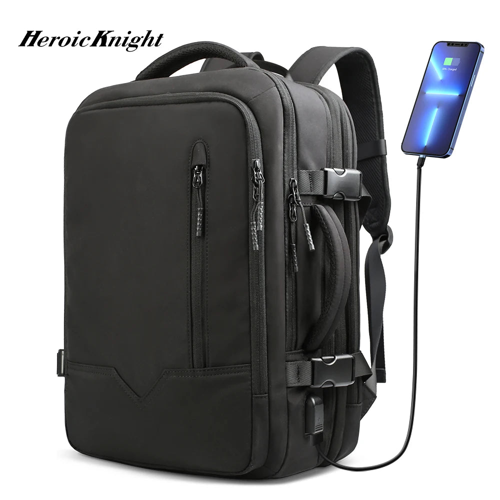 Heroic Knight Travel Backpack Large Capacity Men Multifunction Laptop Bag Casual Outdoor Camping Backpack Luxury Women Backpack