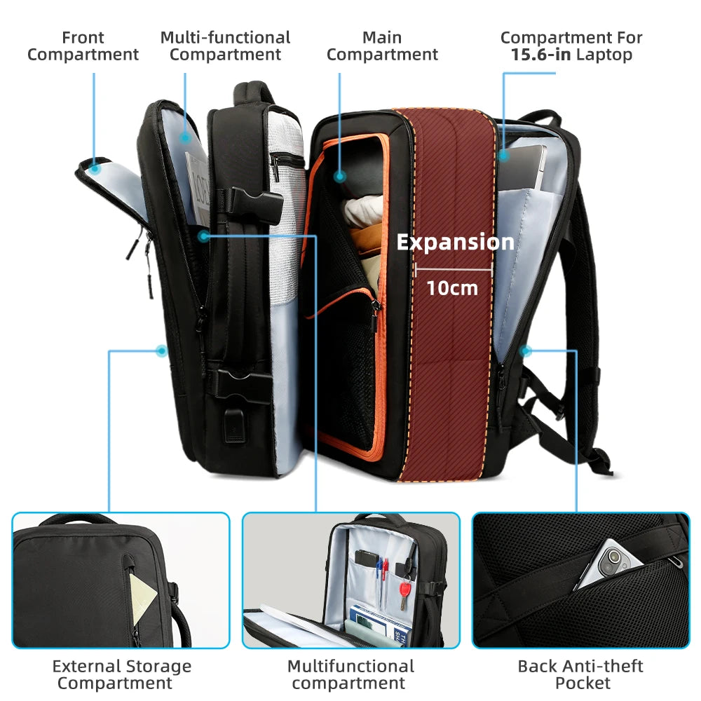 Heroic Knight Travel Backpack Large Capacity Men Multifunction Laptop Bag Casual Outdoor Camping Backpack Luxury Women Backpack
