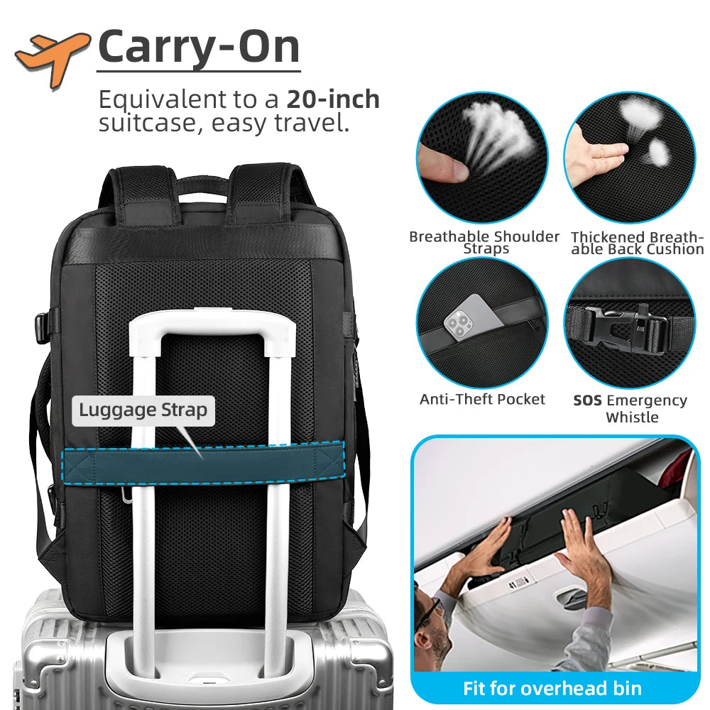 Heroic Knight Travel Backpack Large Capacity Men Multifunction Laptop Bag Casual Outdoor Camping Backpack Luxury Women Backpack