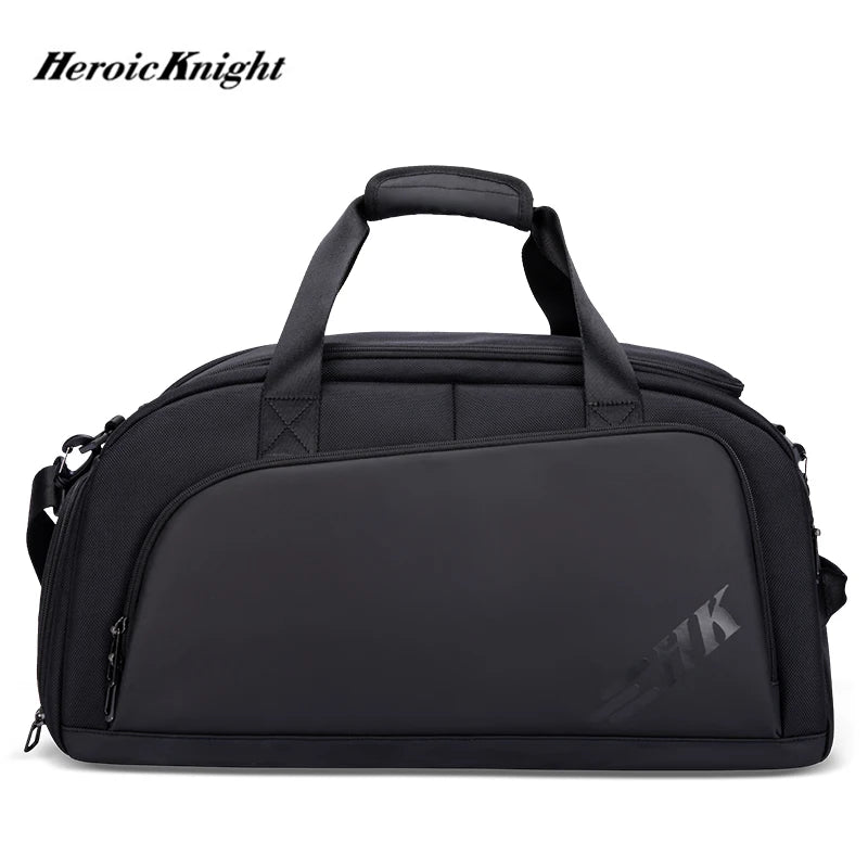 Heroic Knight Travel Bag Men Backpack Week Trip Multifunction Storage Bag Large Capacity Sports Fitness Handbag Soft Suitcase