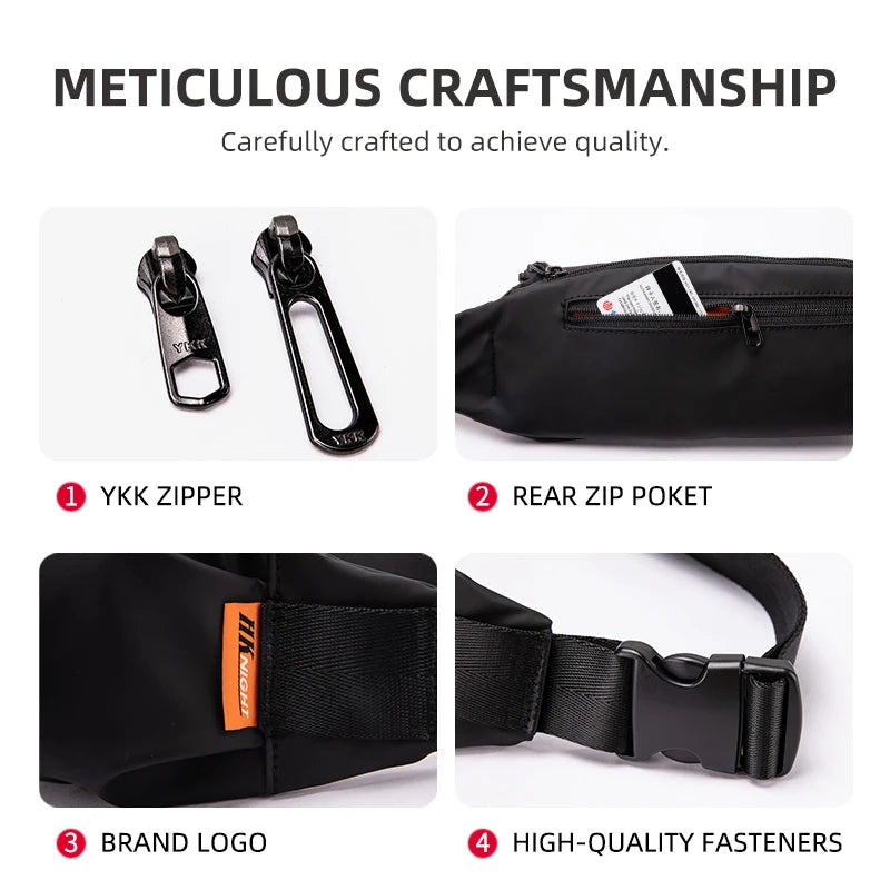 Heroic Knight Waist Bag for Men Phones Gold Belt Bag Pillow Cycling Travel Bag Teenager Pouch Sport Shoulder Bag for Running Man