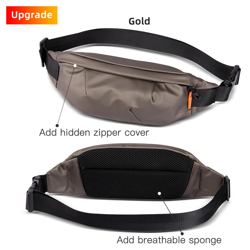 Heroic Knight Waist Bag for Men Phones Gold Belt Bag Pillow Cycling Travel Bag Teenager Pouch Sport Shoulder Bag for Running Man