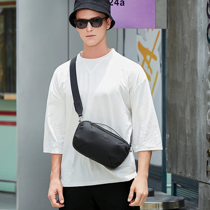 Heroic Knight Waterproof Crossbody Bag Men High Quality Messenger Bag for Mini IPad Casual Stylish Simplicity Fanny Pack for Man