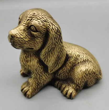 China brass archaize zodiac dog crafts statue