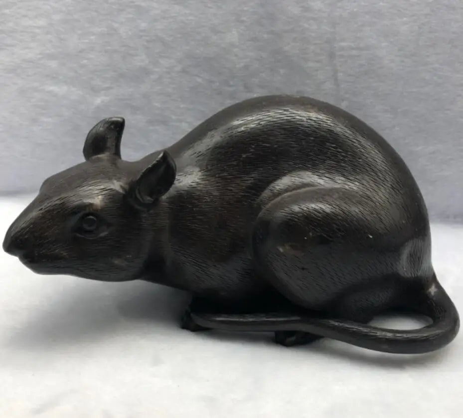 China archaize brass rat crafts statue
