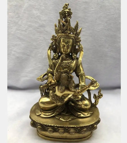 China brass Happy Buddha crafts statue