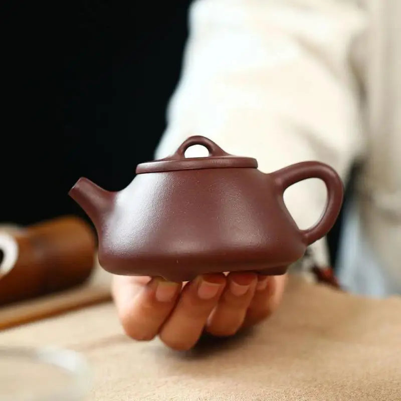 Zisha Zisha Teapot Yixing Handmade Kung-Fu Teaware, Purple Clay Drinkware, Green and Black Chinese Tea