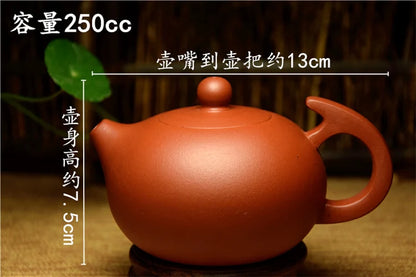 Yixing Authentic Handmade Teapot Clear Cement Mud Pot Feihong Xi Shi Zisha Tea Pot Kung Fu Black Tea Jin Jun Mei Teaware