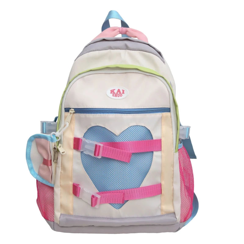 High Appearance Cute Large Capacity Middle School Student School Bag Outdoor Leisure Travel Storage Backpack with Pencil Case