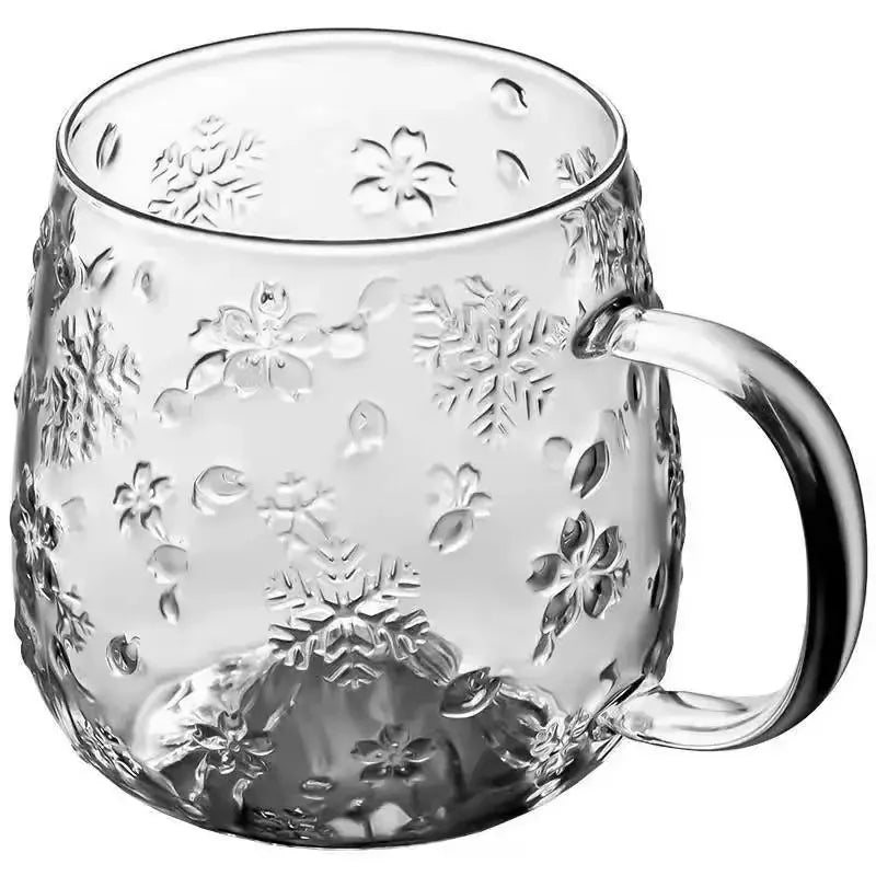 High Borosilicate Glass Mug Snow Glass Cup Coffee Tea Cup Set Drinking Glasses for Drinks Original Mugs Free Shipping Drink Ware