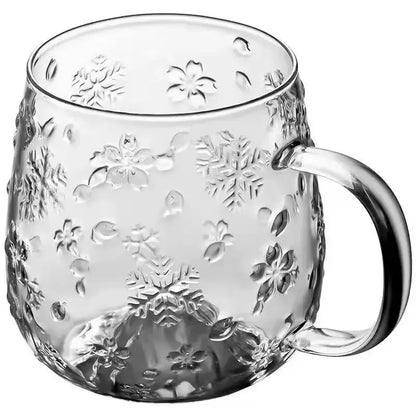 High Borosilicate Glass Mug Snow Glass Cup Coffee Tea Cup Set Drinking Glasses for Drinks Original Mugs Free Shipping Drink Ware