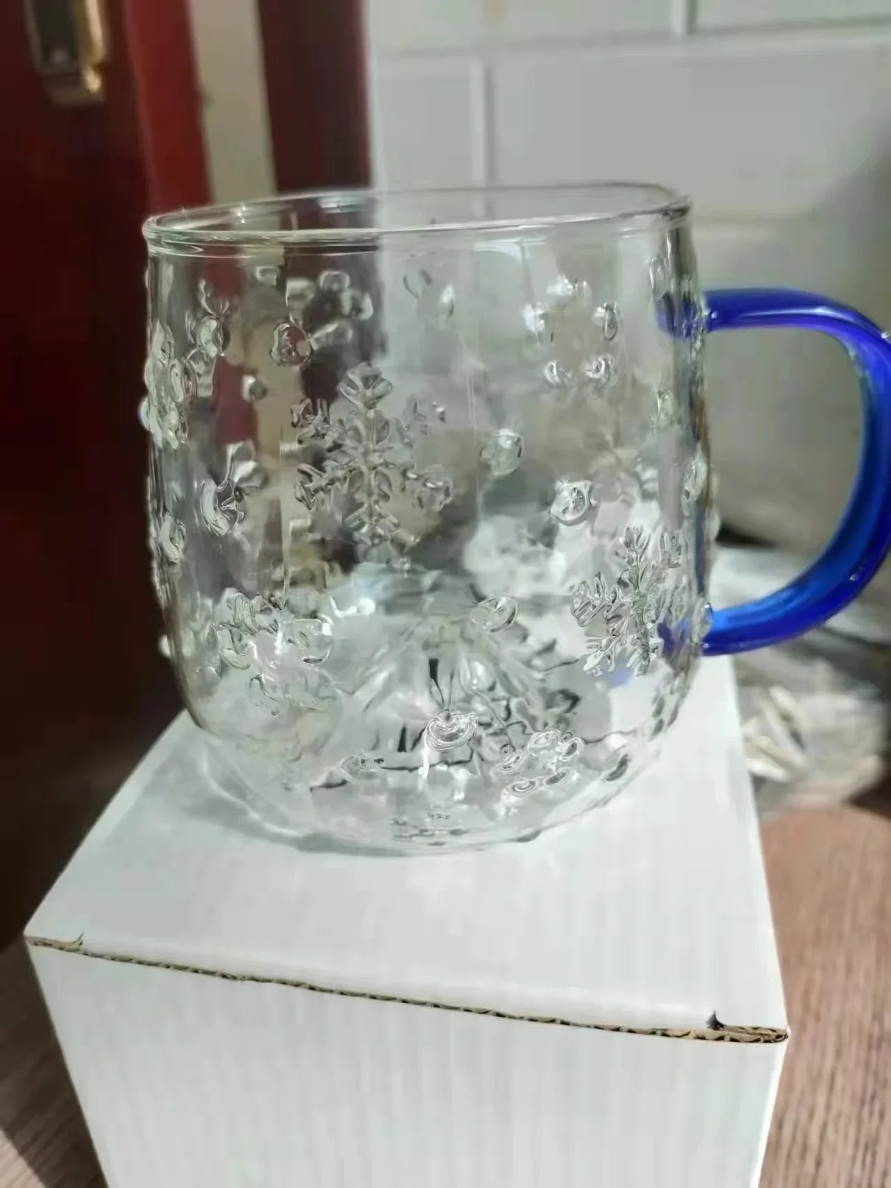 High Borosilicate Glass Mug Snow Glass Cup Coffee Tea Cup Set Drinking Glasses for Drinks Original Mugs Free Shipping Drink Ware