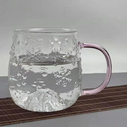 High Borosilicate Glass Mug Snow Glass Cup Coffee Tea Cup Set Drinking Glasses for Drinks Original Mugs Free Shipping Drink Ware