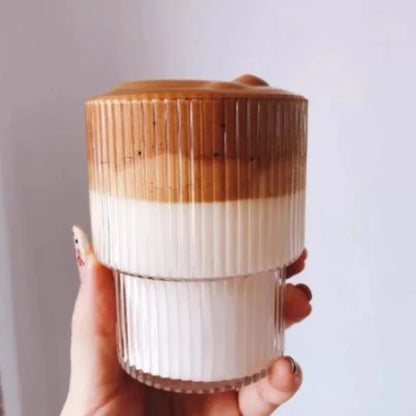 High Borosilicate Glass Water Cup, Household Japanese Water Cup, Beer Cup, Juice Coffee Cup, 380ml